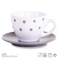 3oz Ceramic Cup and Saucer